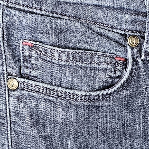 CJ by Cookie Johnson Cosmos Bootcut Denim Distressed Stretch Jeans Size 29 - Picture 4 of 15